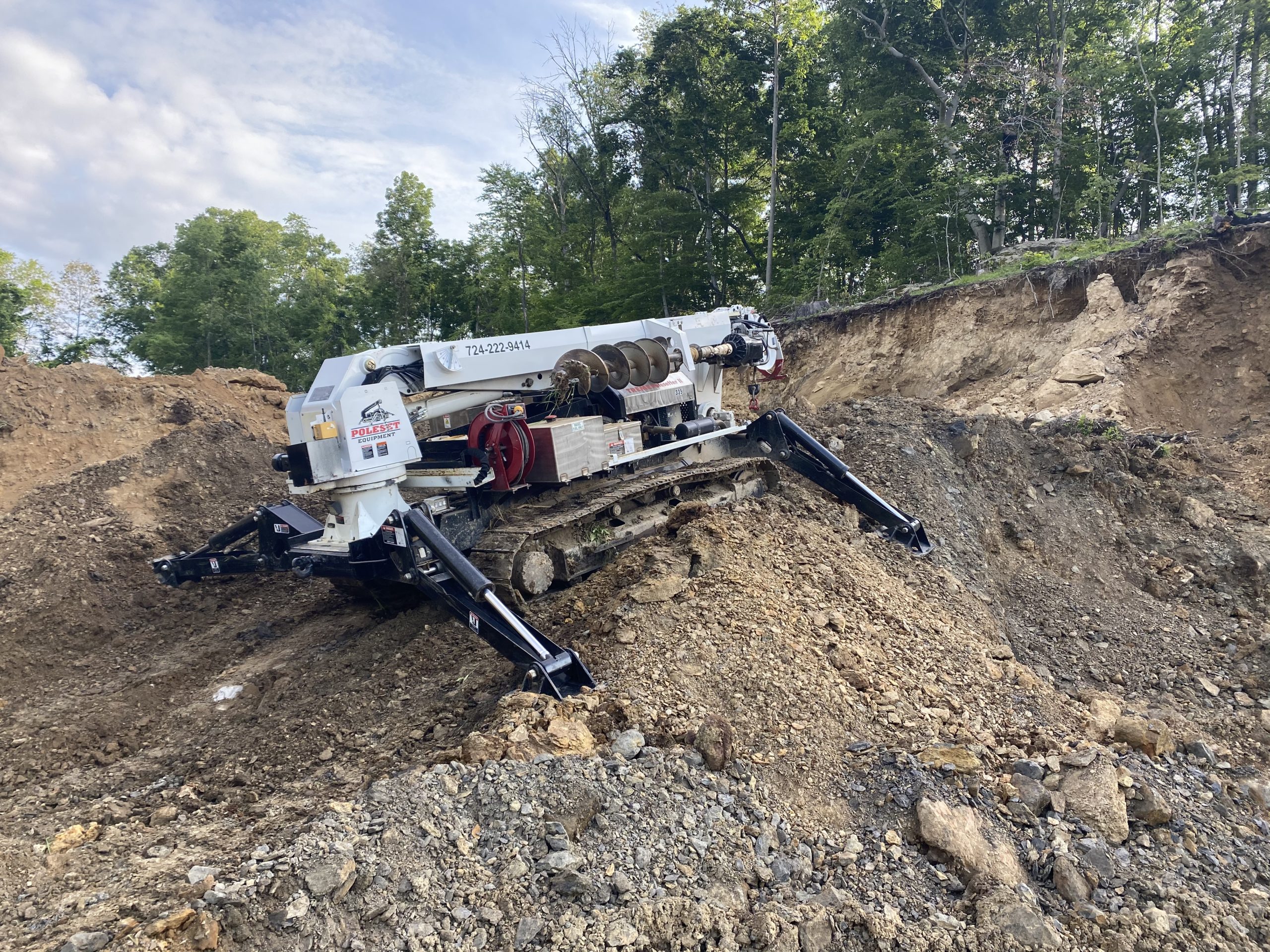 Off Road Digger Derrick Rental Poleset Equipment